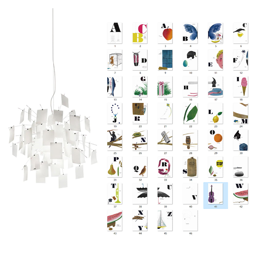 Ortheen Individual Creativity Paper Metal Chandelier - Lamp Copper