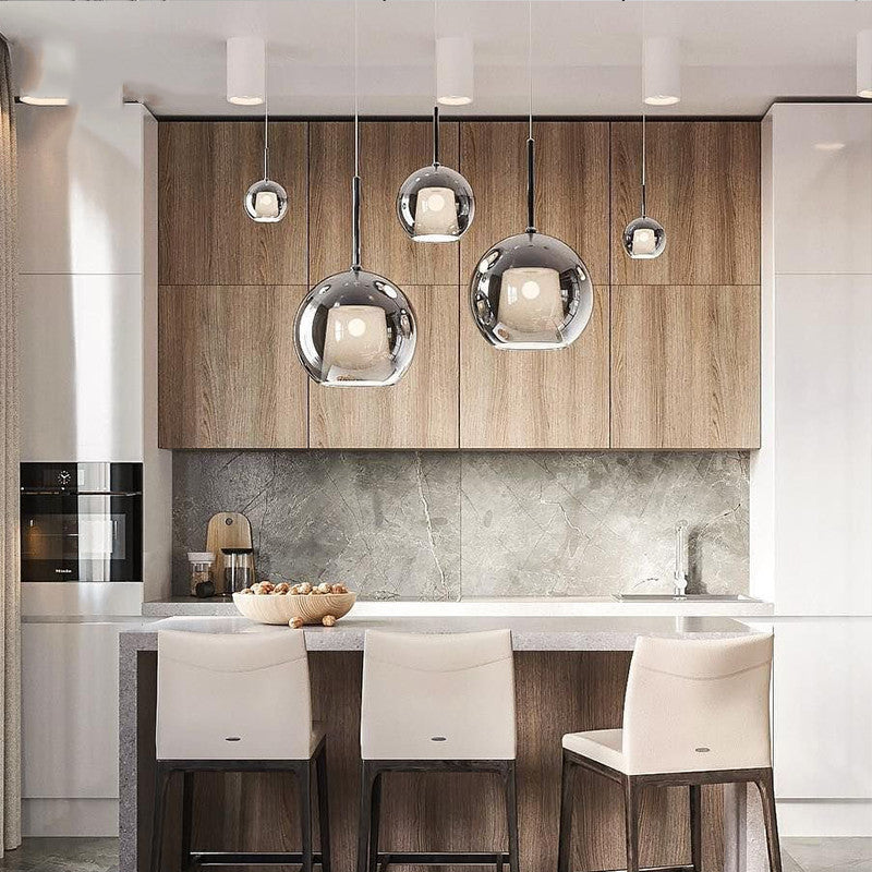 Valentina Moderno Sfera LED Lampade a Sospensione Vetro