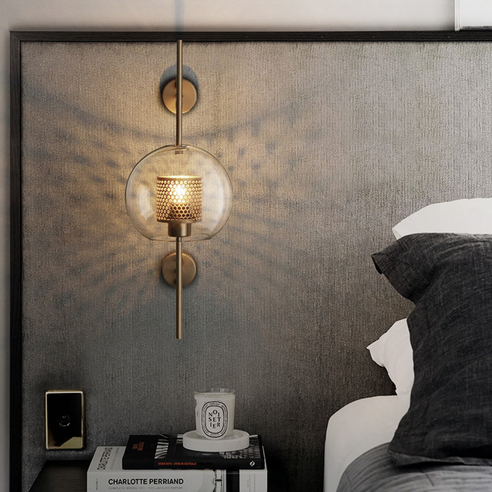 Seniq Industrial Classy Global Clear Glass Wall Lamp