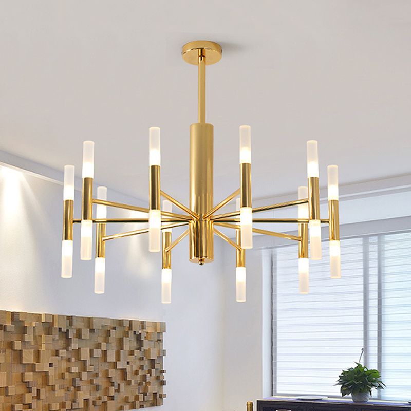 Kristy Lampada a Sospensione LED Moderno Cilindrico Oro