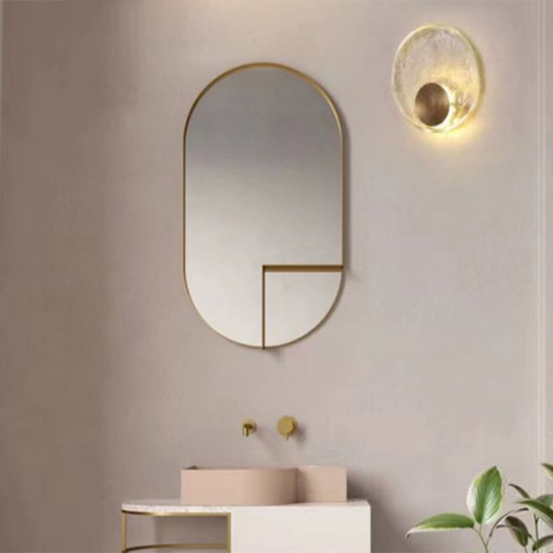 Kristy Design LED Bellissimo Applique Arte Deco Globo Cristale Metallo Camera da Letto Oro