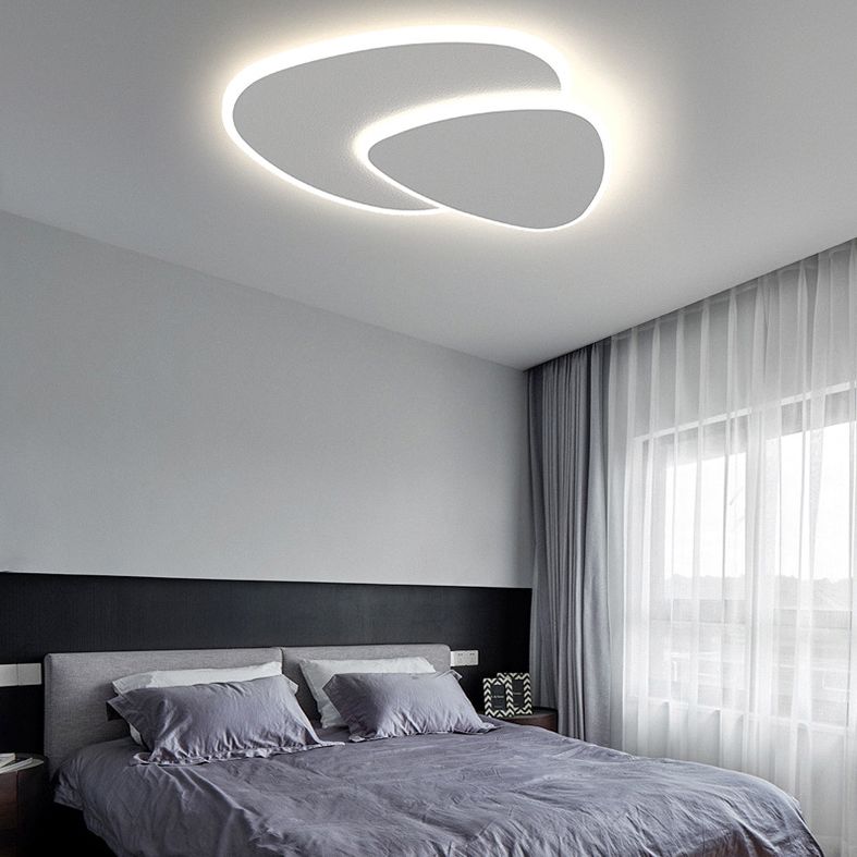 Corvian Ceiling Light White Geometric LED