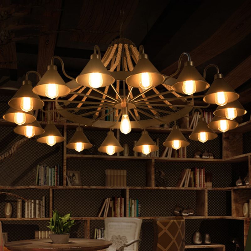 Silva Lampadari Candeliere Industriale Metallo LED Soggiorno