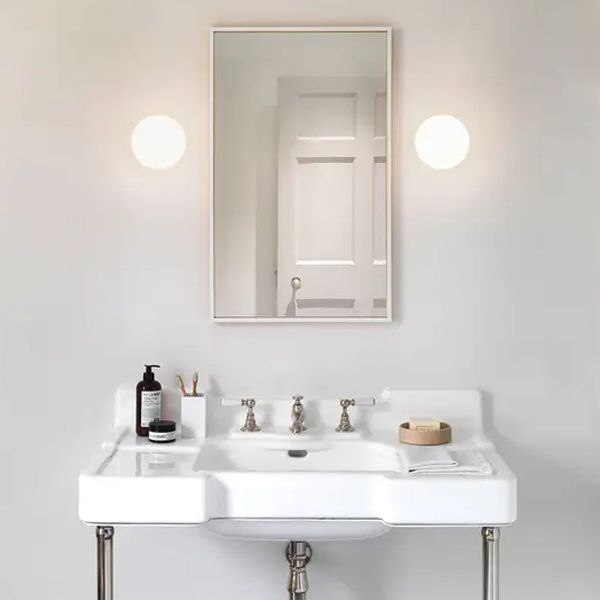 Valentina Minimalismo LED Applique Moderno Bianco Globo Forma