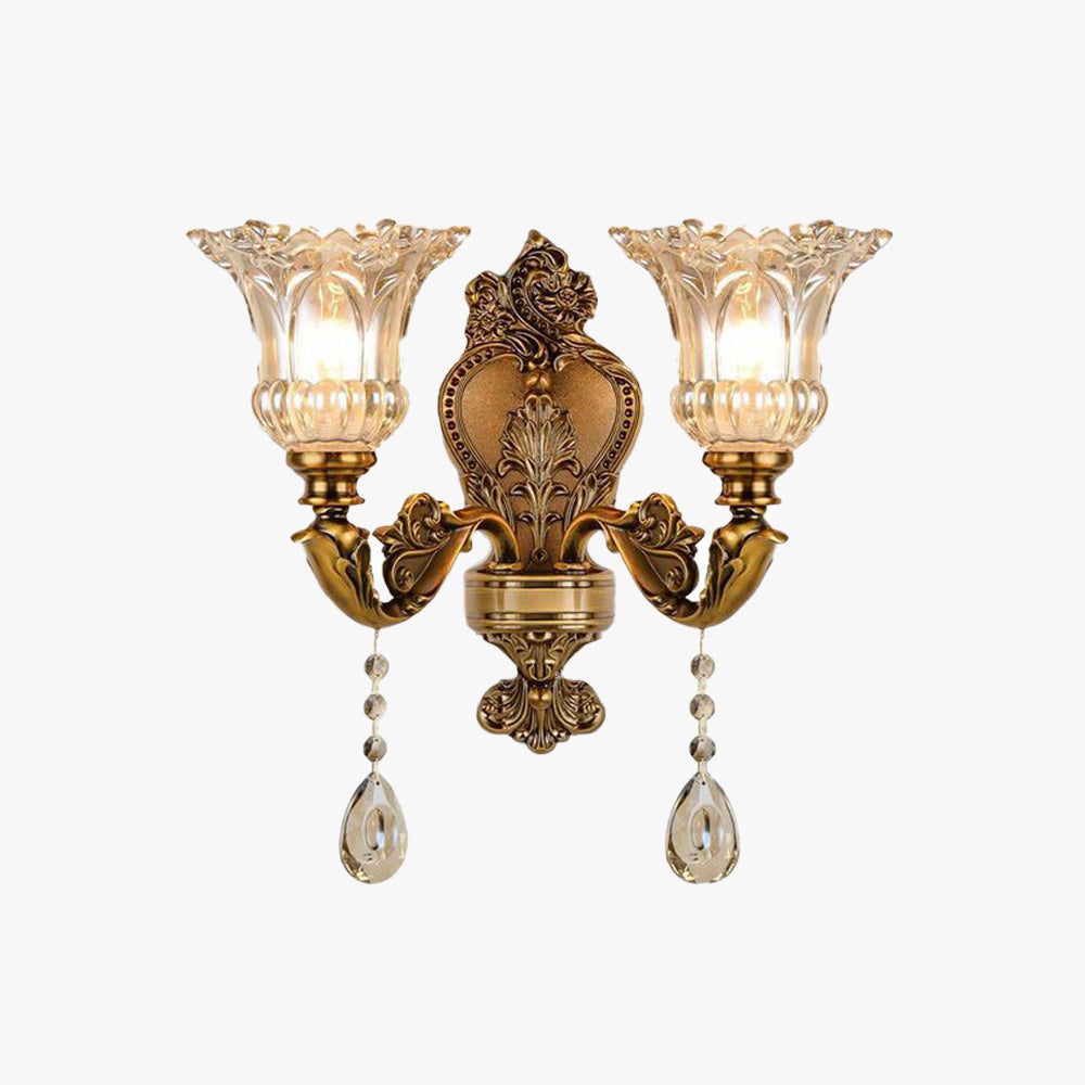 Calixo Wall Lamp Vintage Flor /Glass Gold
