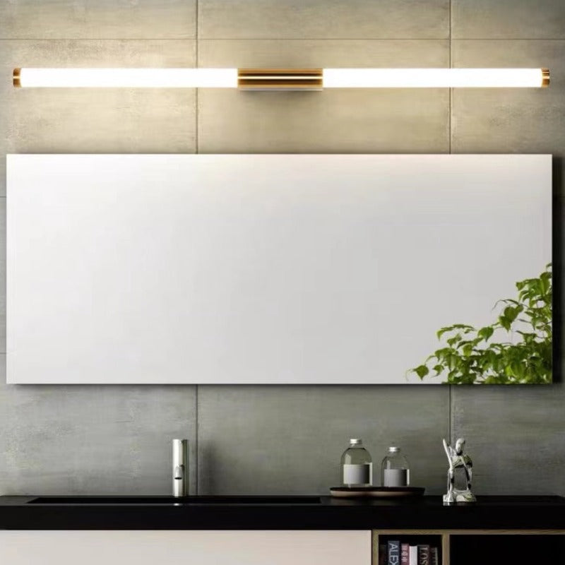 Aeri Minimalist Linear Wall Lamp, Gold