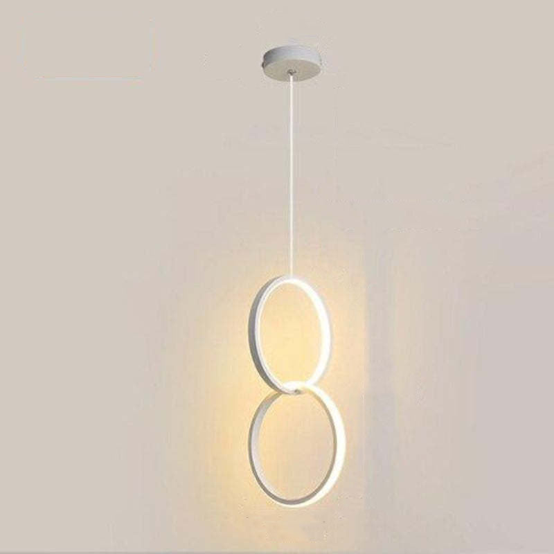 Kori Modern LED Pendant Light Black/White Living Room