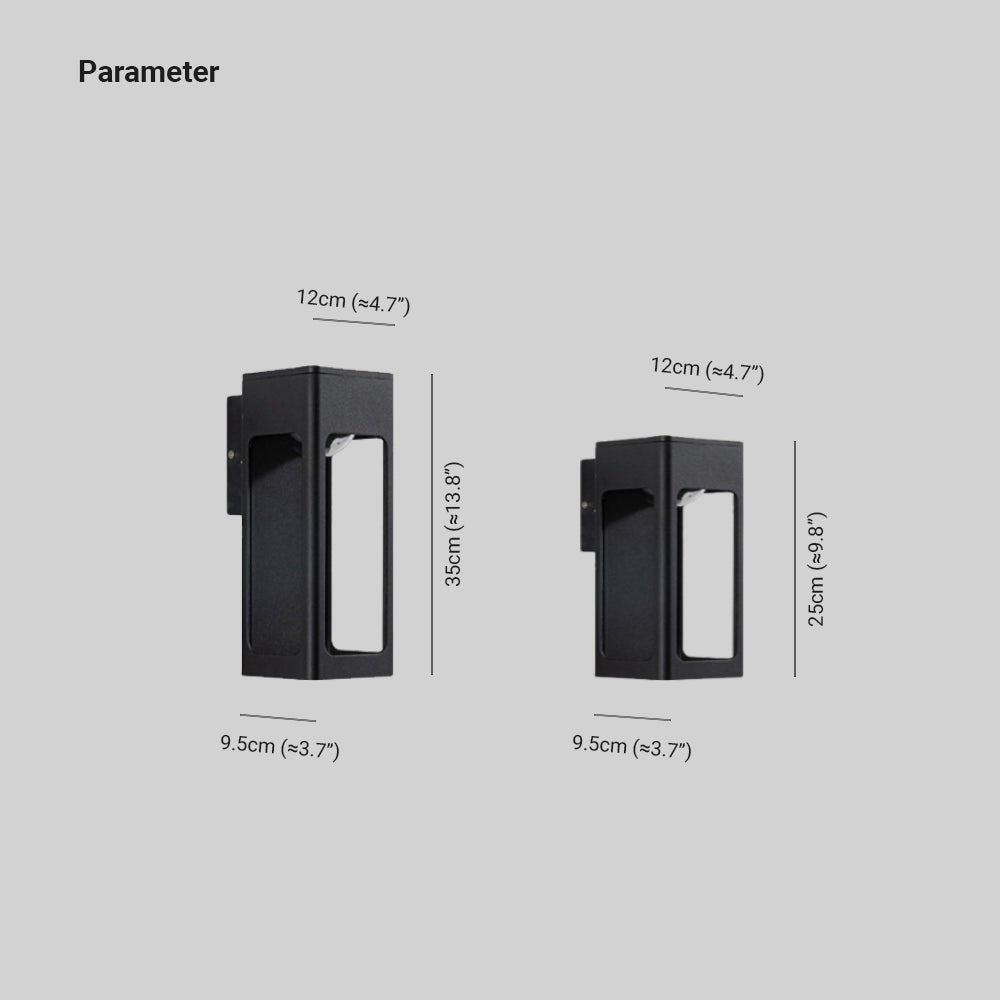 Teniq Modern Waterproof Minimalist Geometric Outdoor Wall Light