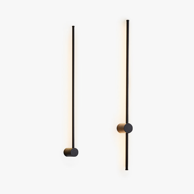 Ray Minimalista LED Applique da Interni Nero