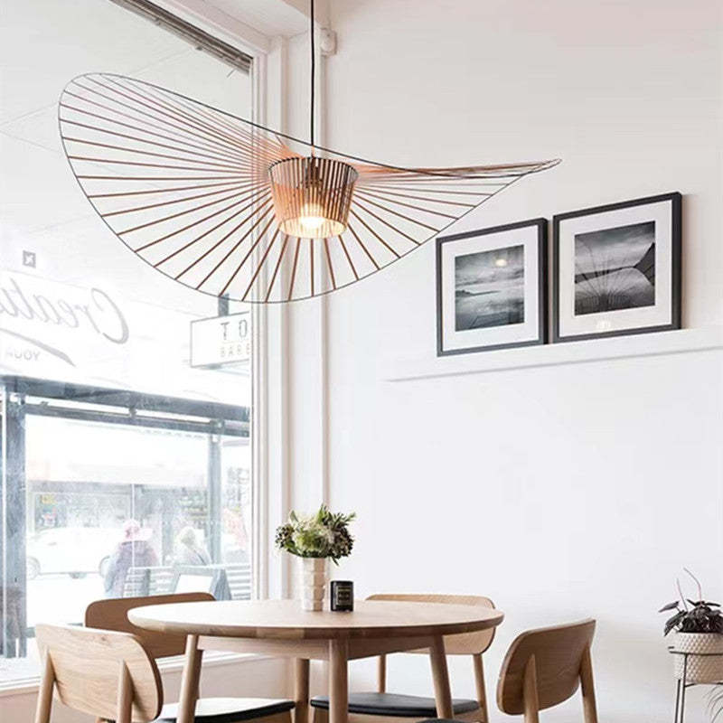 Xelion Pendant Light Modern Flower Fabric Black/White/Gold/Brown