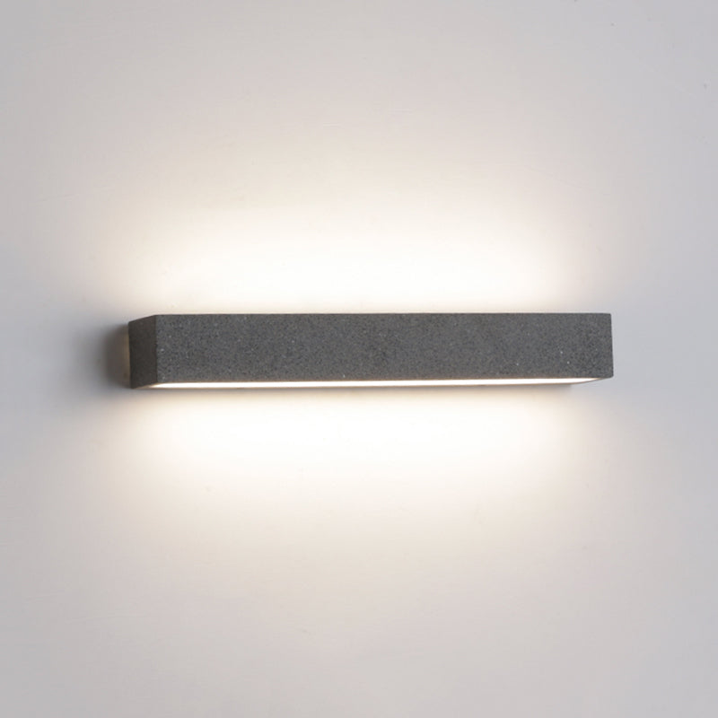 Davel LED Outdoor Wall Lamp, Black & White