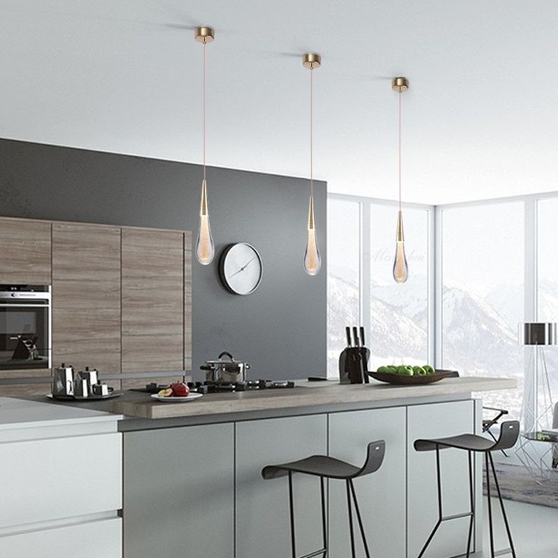 Orlith Pendant Light Gold Crystal