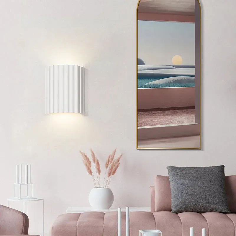 Orvian Wall Lamp Semi-cylindrical Resin