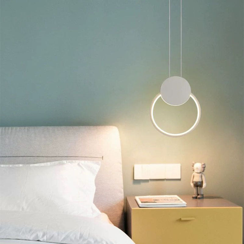Kori Modern LED Pendant Light Black/White Living Room