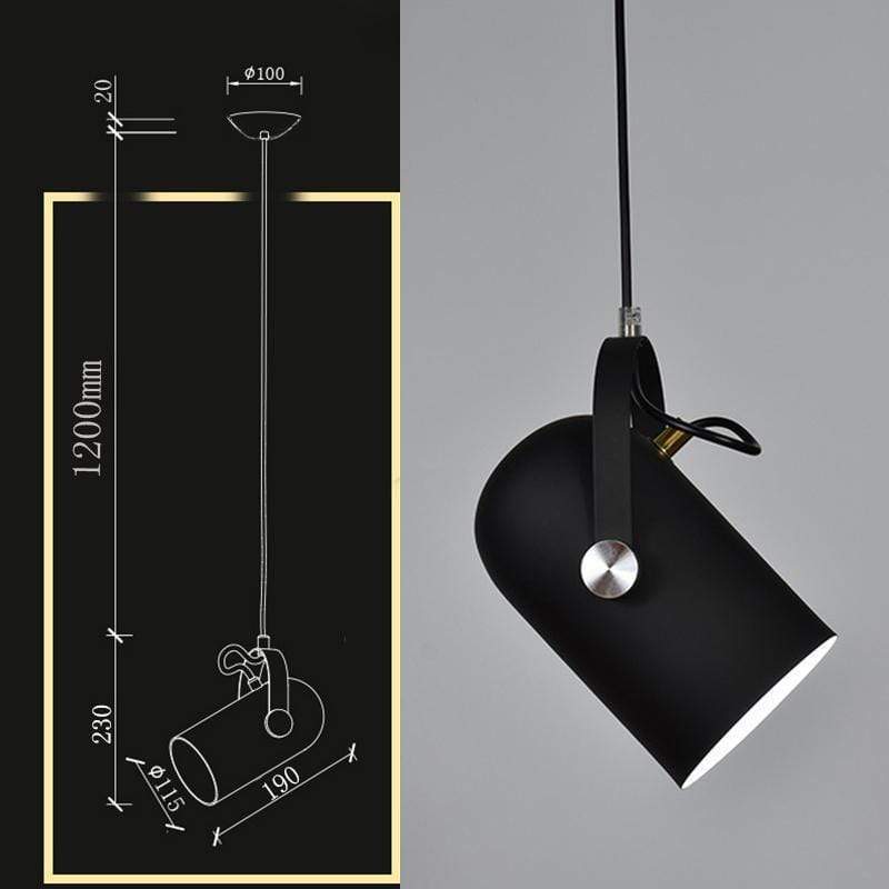Valentina Moderno LED Metallo Lampade a Sospensione Angolo Regolabile