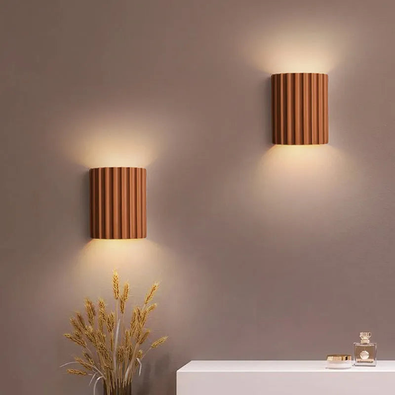 Orvian Wall Lamp Semi-cylindrical Resin