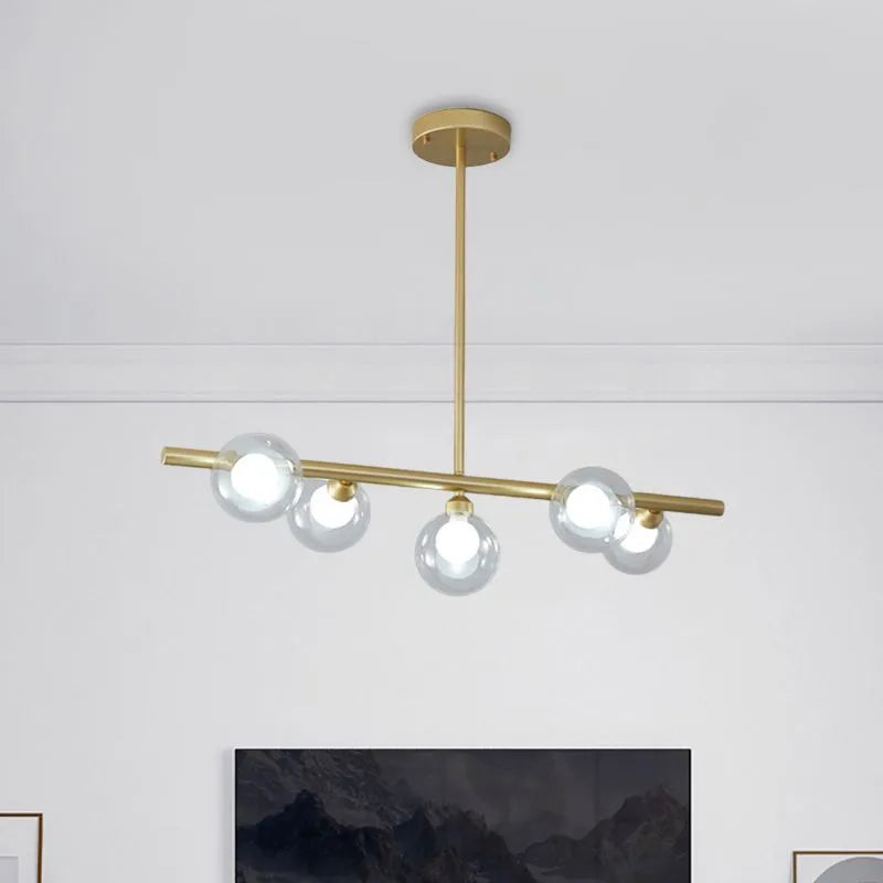 Lumirel Pendant Light Linear Bubble Glass