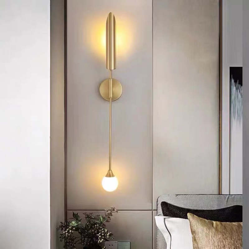 Zorva Wall Lamp Luxury Double-head Golden Scabbard