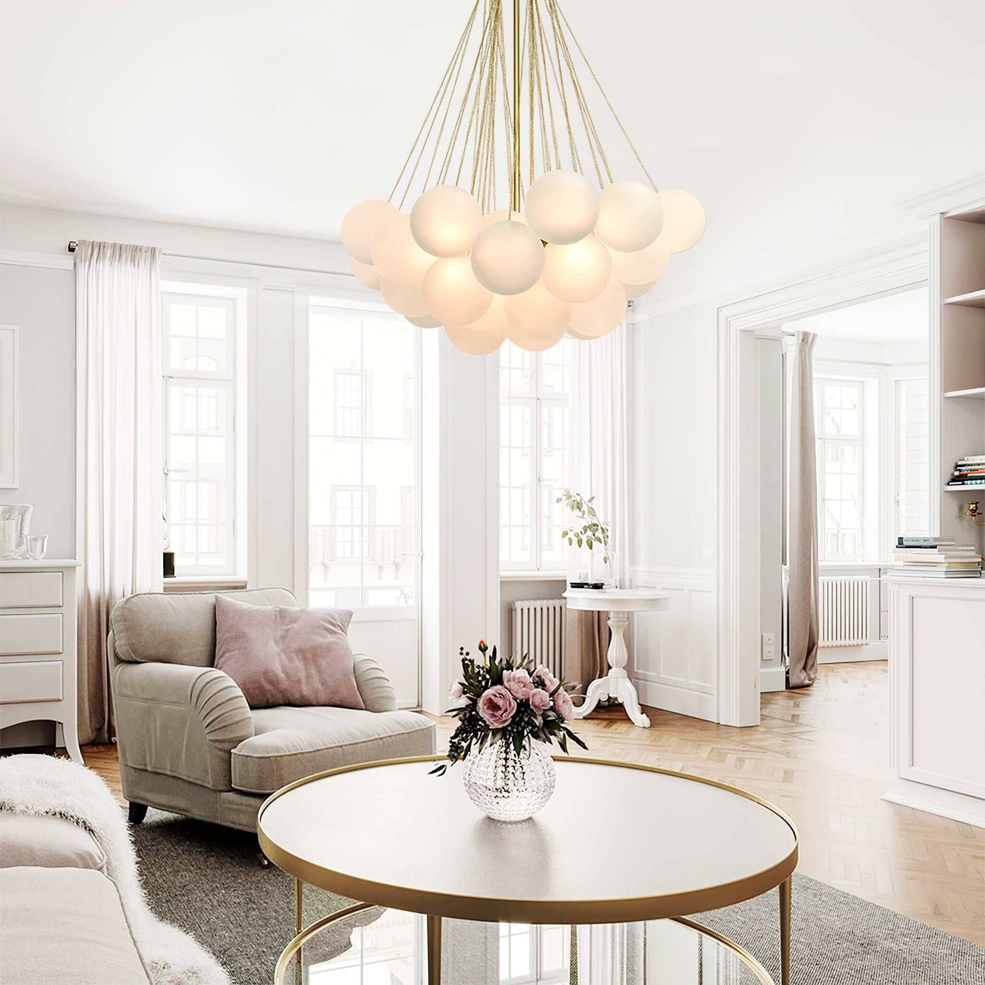 Bubble Chandelier - Blowlighting