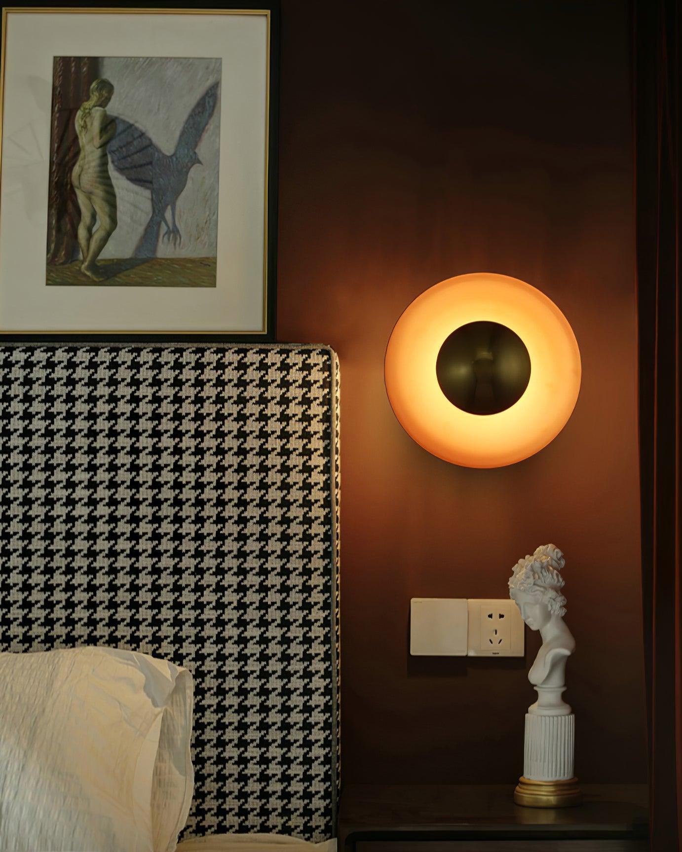 Wall Lamp Eclipse Inspired Halo Glow Modern Minimalist Art Accent - Letslighting