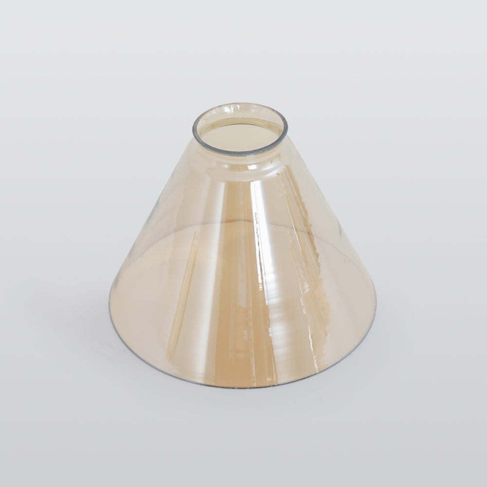 Teni Industrial Glass Pendant Light Clear/Amber/Smoke Grey