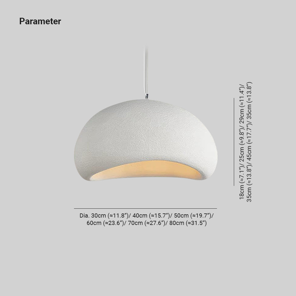 Mavelyn Pendant Light Wabi-Sabi Spherical Cloud