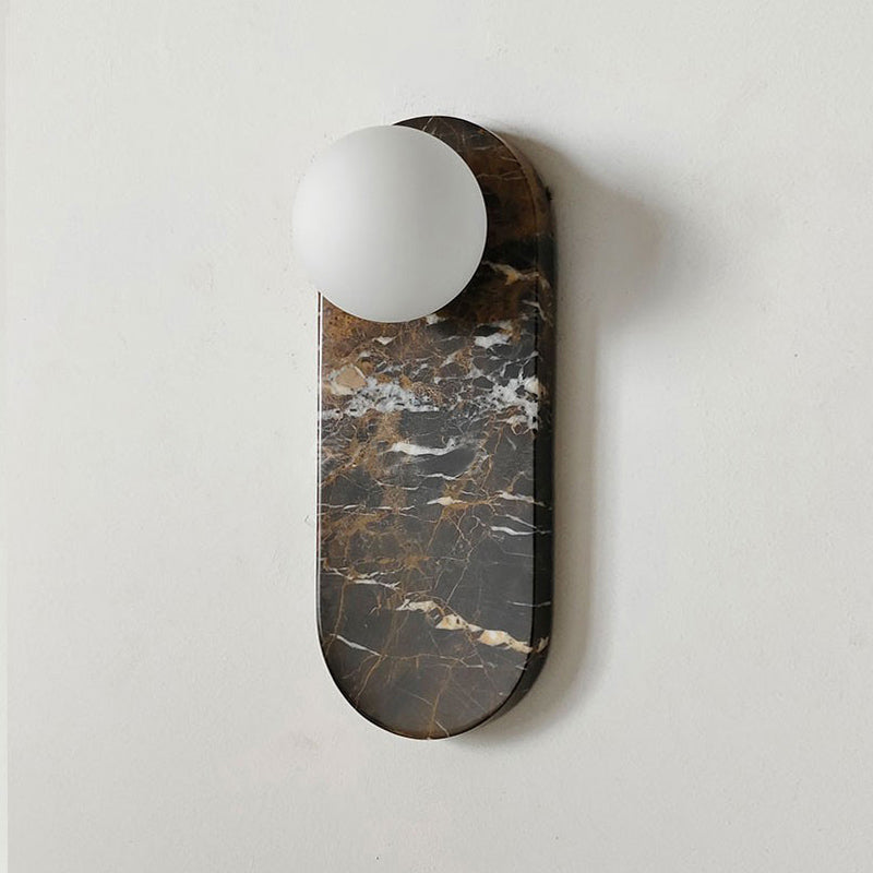 Olnoreth Premium Nordic Art Marble Glass Wall Lamp - Lamp Copper