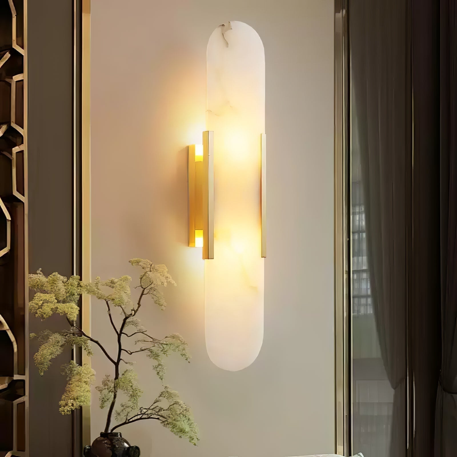Corenil Wall Lamp Luxury Alabaster
