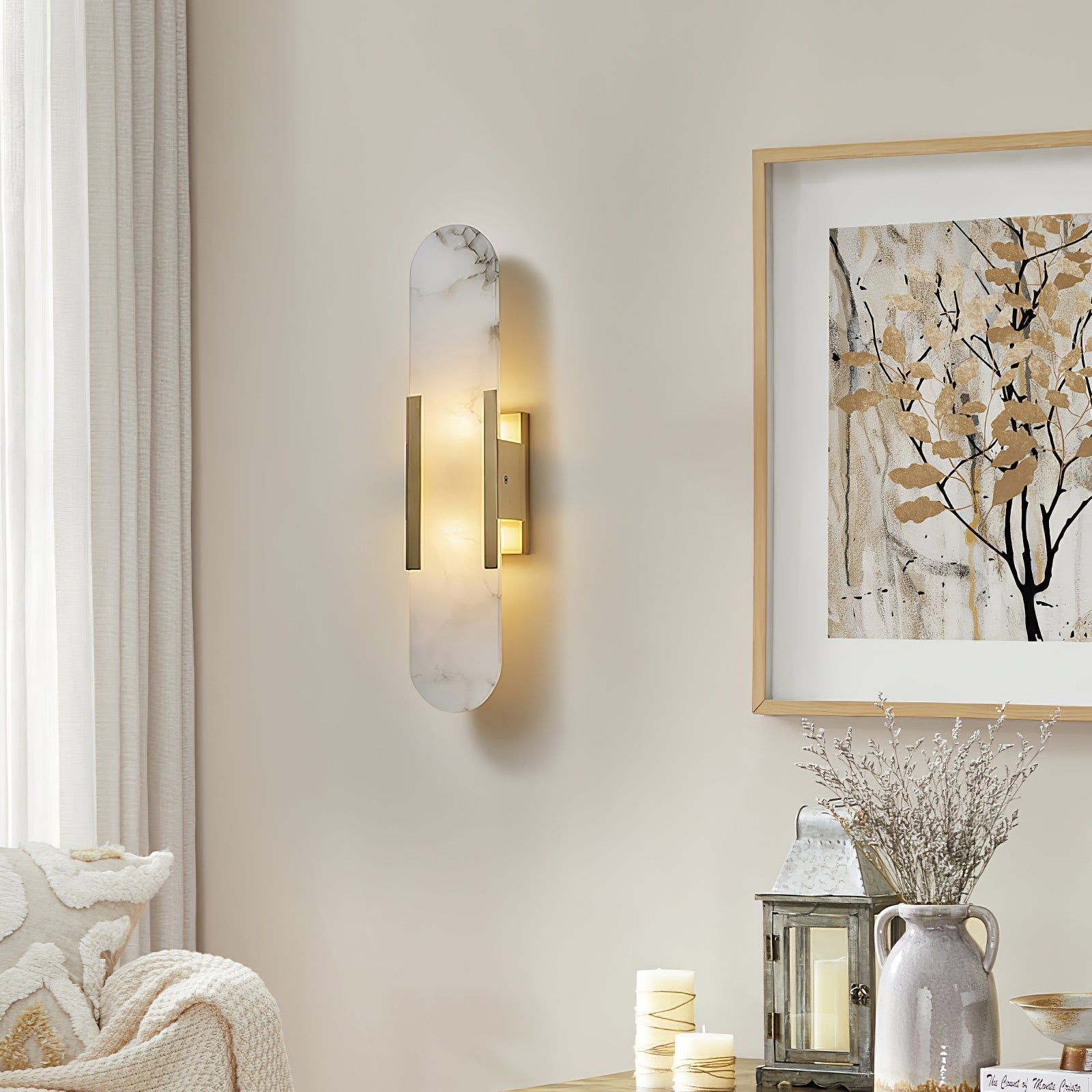 Corenil Wall Lamp Luxury Alabaster