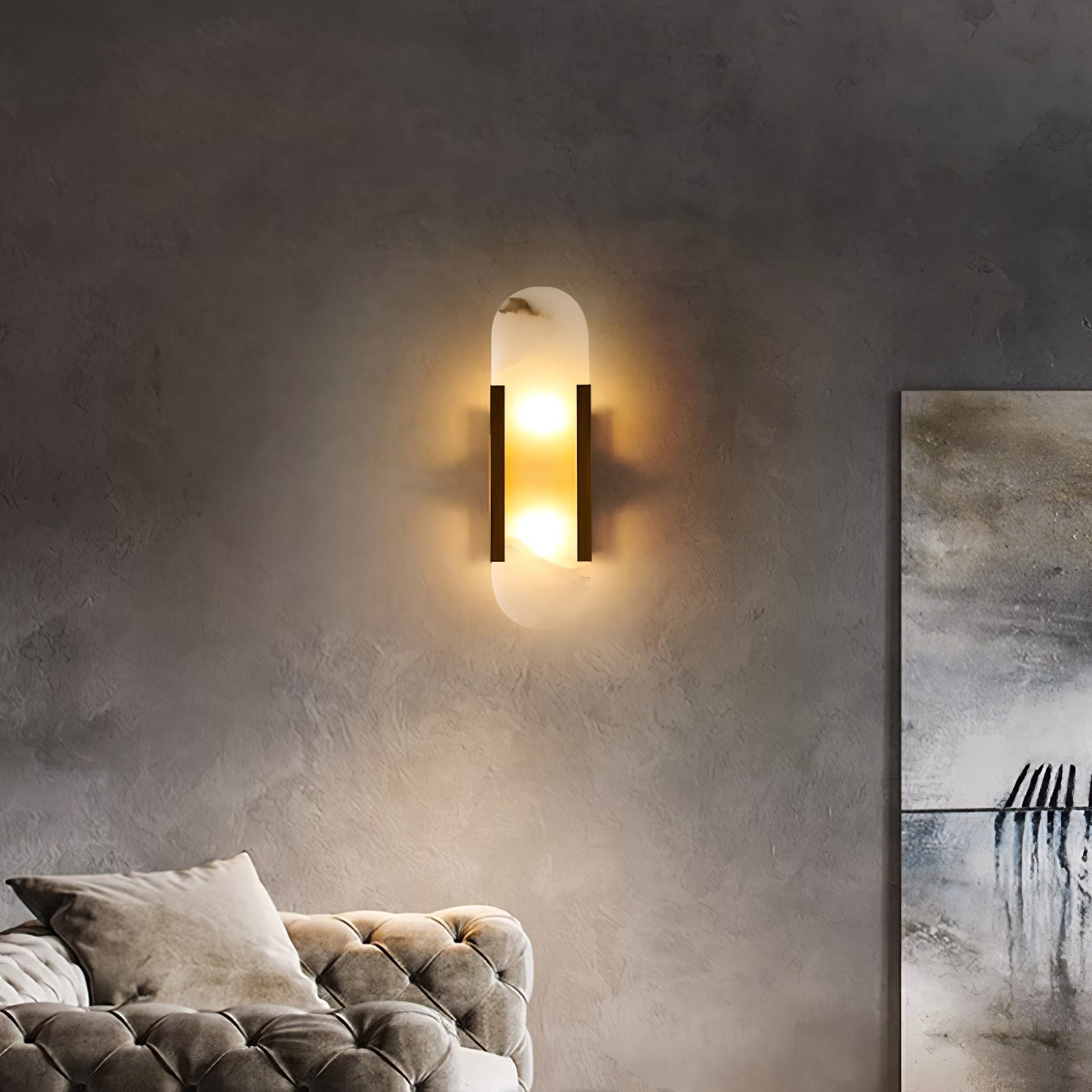 Corenil Wall Lamp Luxury Alabaster