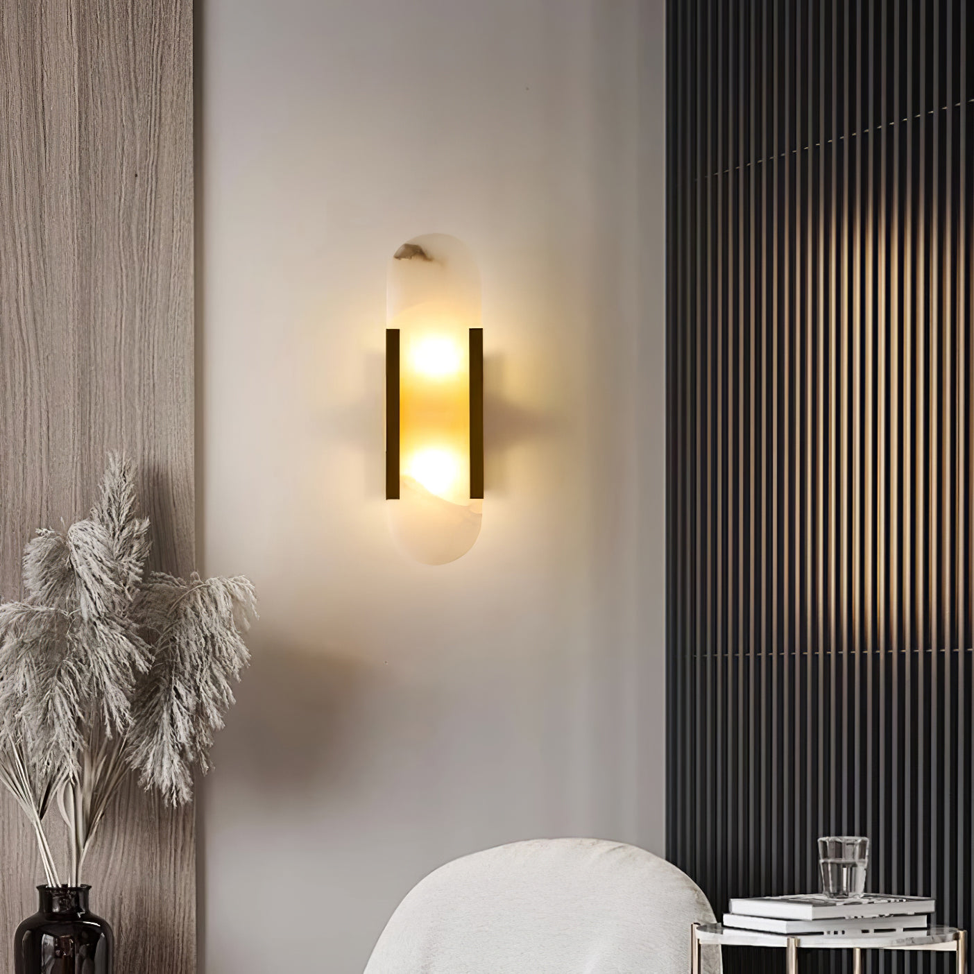 Corenil Wall Lamp Luxury Alabaster