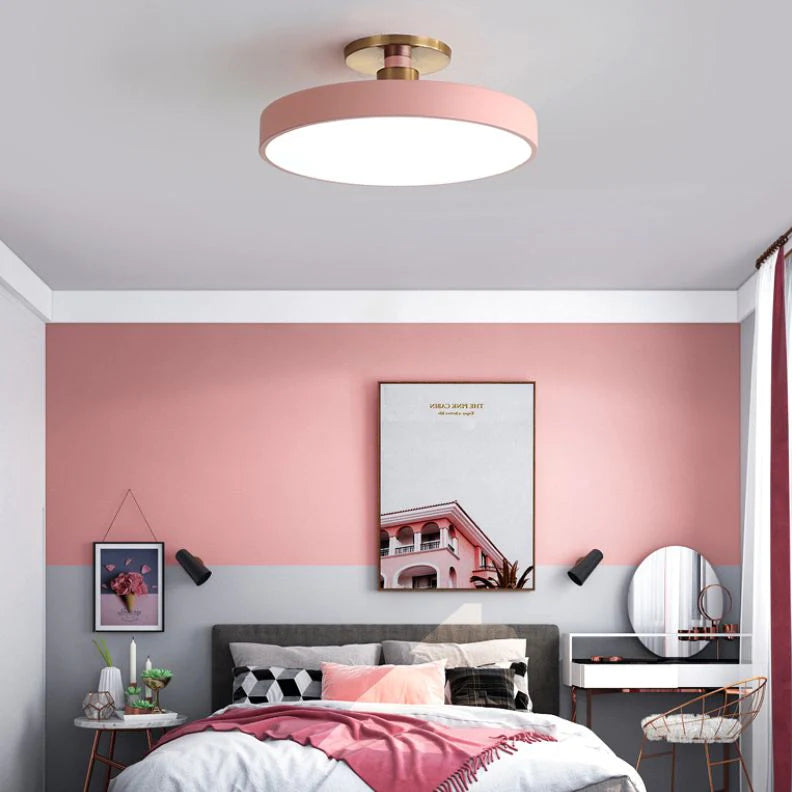 Valentina Nordico Minimalista Rotondo Plafoniere Metallo Acrilico Cucina