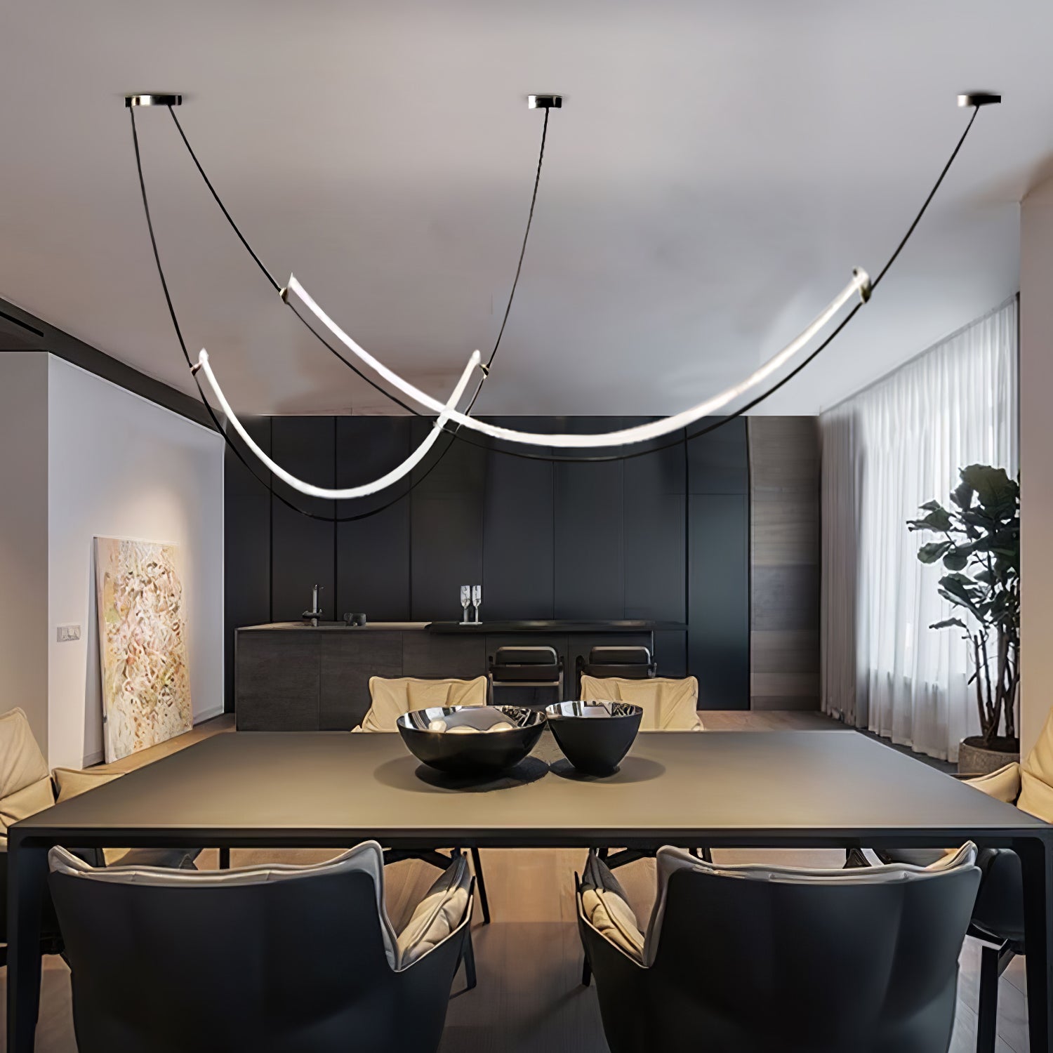 Arisha Lampada a Sospensione LED Curva