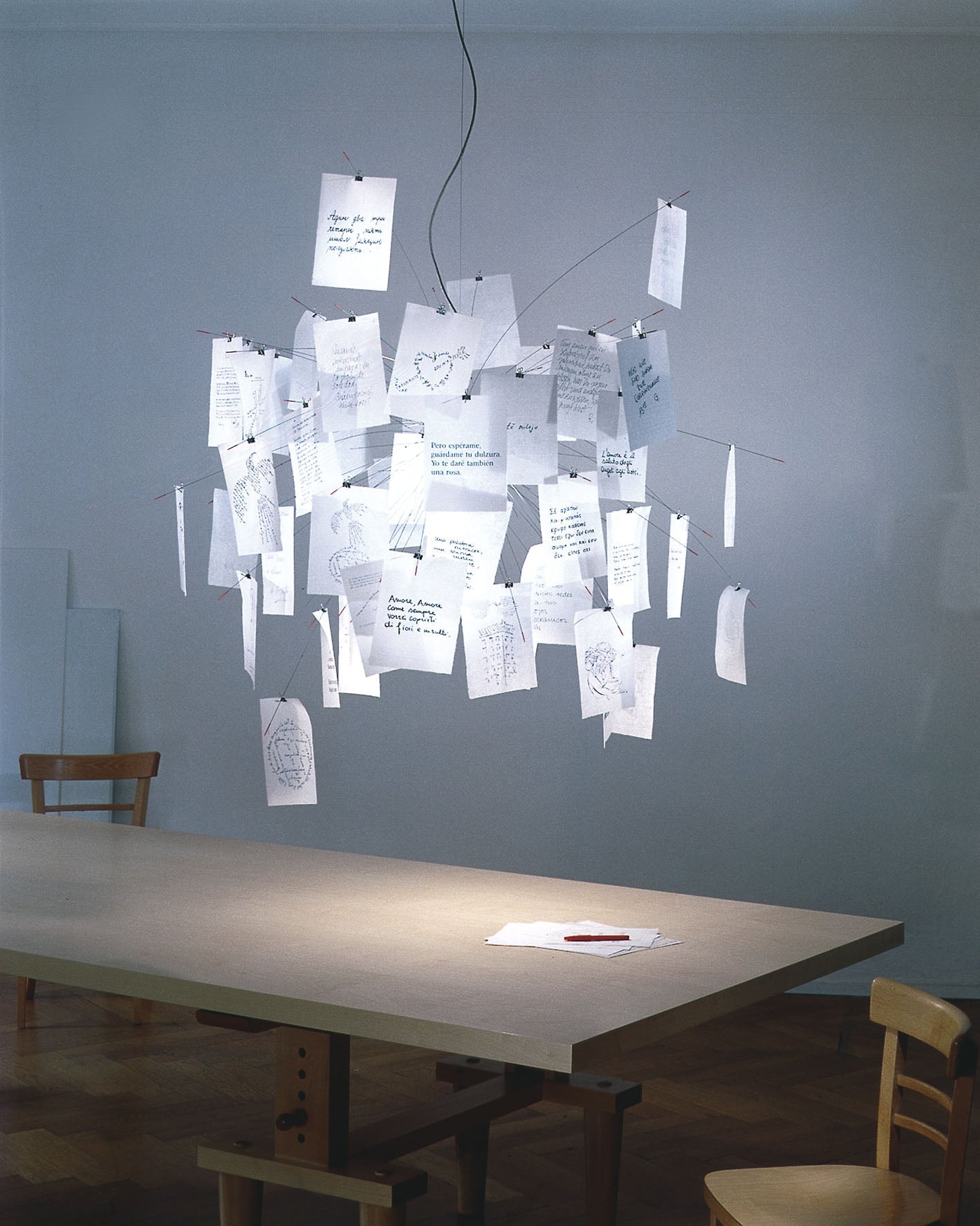 Ortheen Individual Creativity Paper Metal Chandelier - Lamp Copper