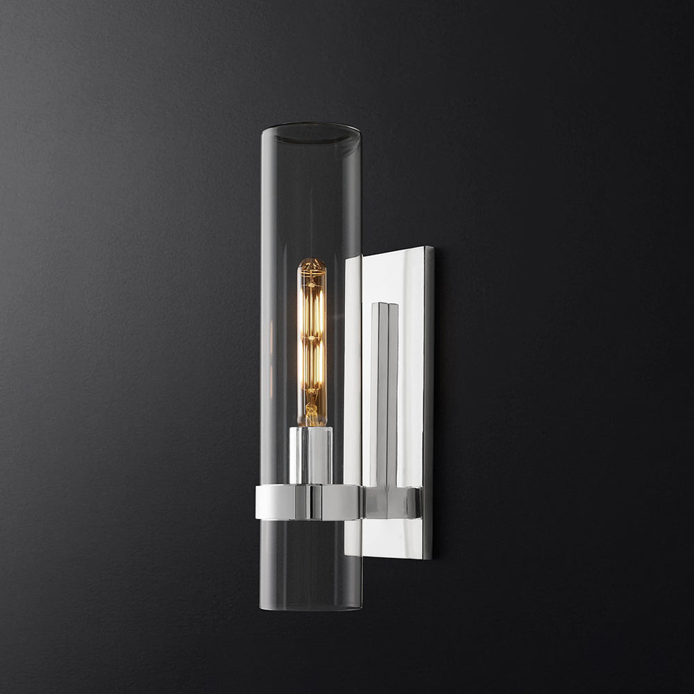 Zenil Glass Cylinder Modern Wall Light