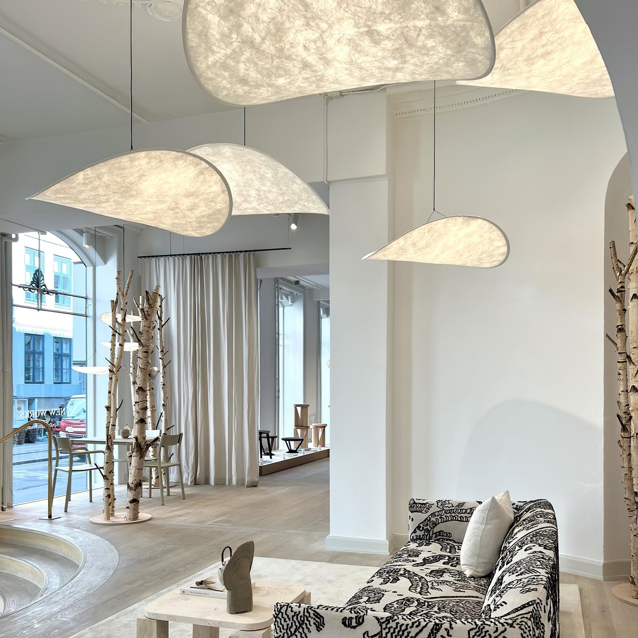 Tense Tyvek Pendant Lamp - Blowlighting