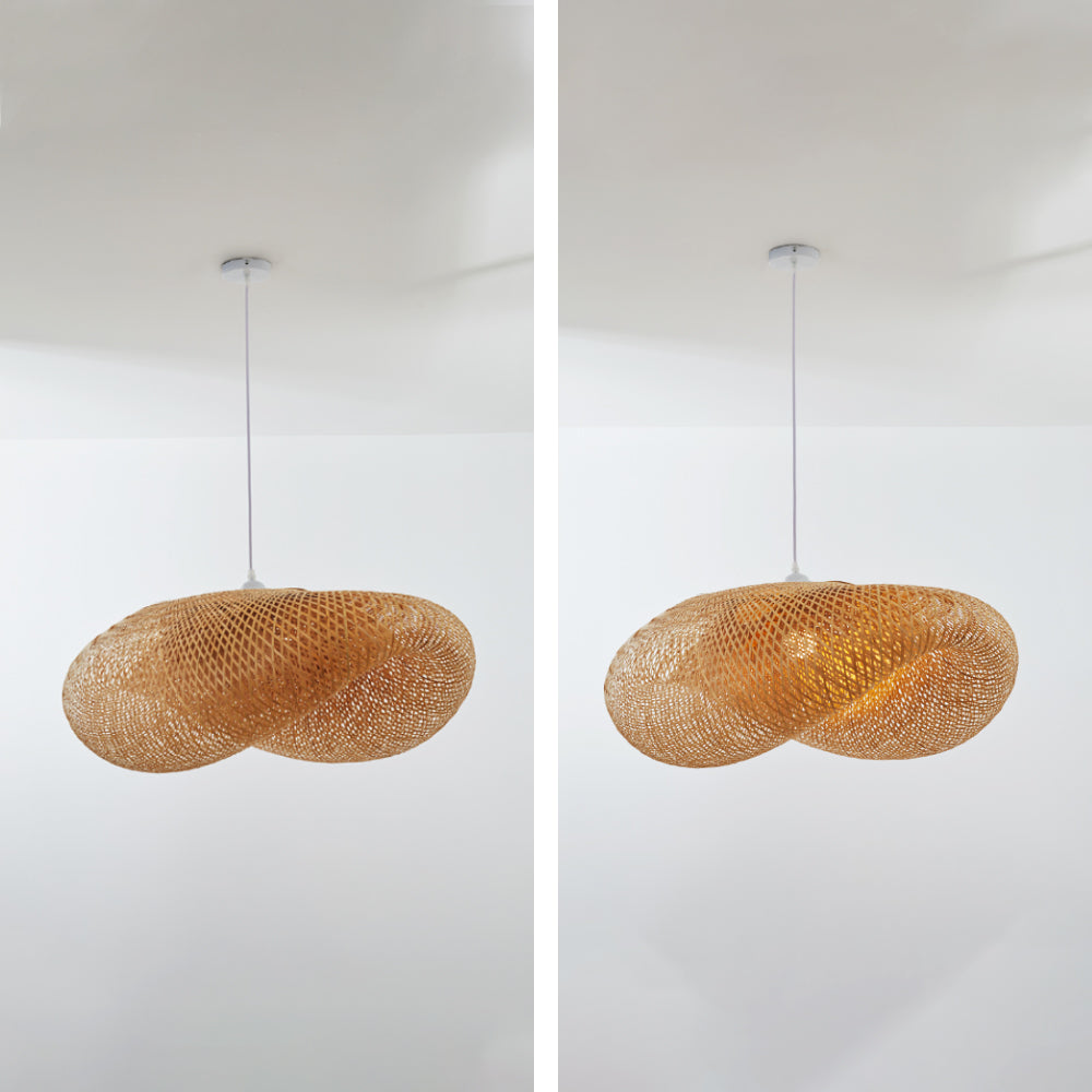 Ritta Moderne LED Lampade a Sospensione Bambù Sala da Pranzo/Cucina