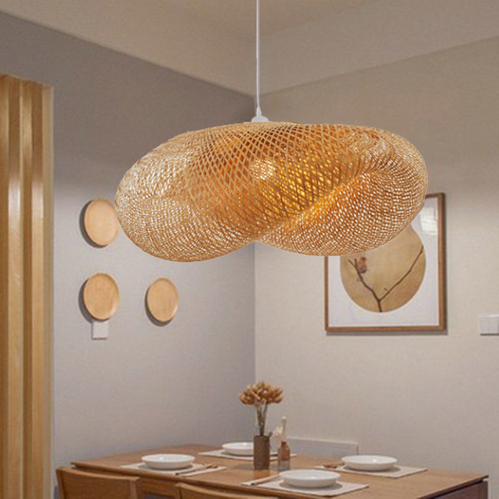 Ritta Moderne LED Lampade a Sospensione Bambù Sala da Pranzo/Cucina