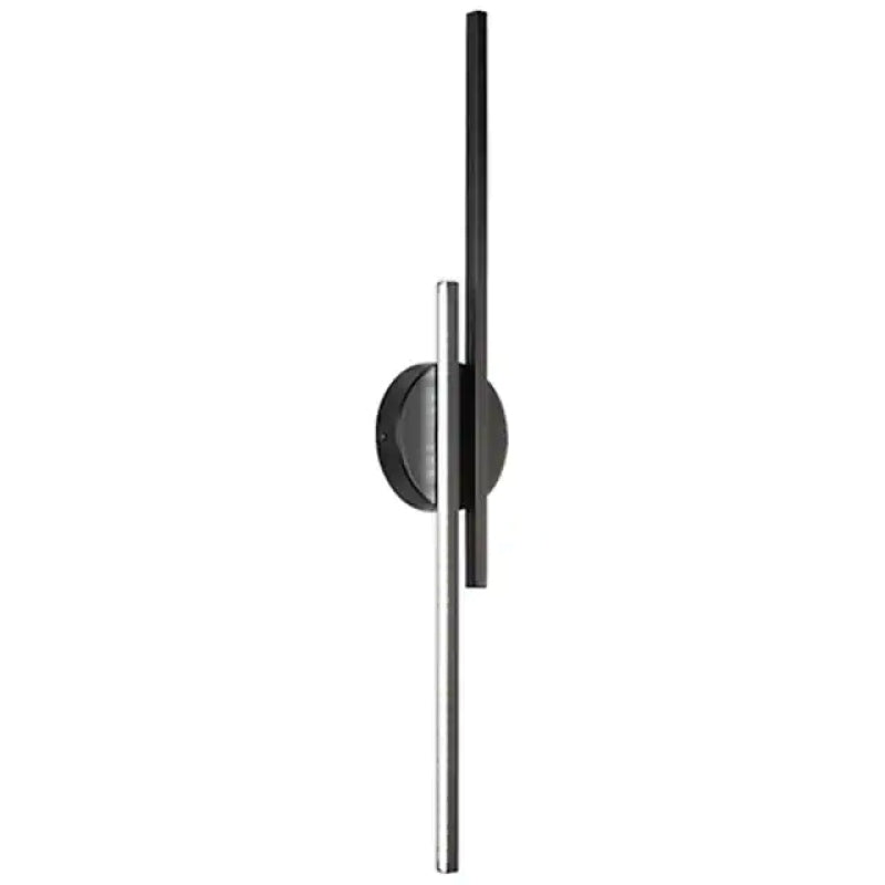 Noviq Modern Nordic Disc/Linear LED Wall Lamp, Black/White
