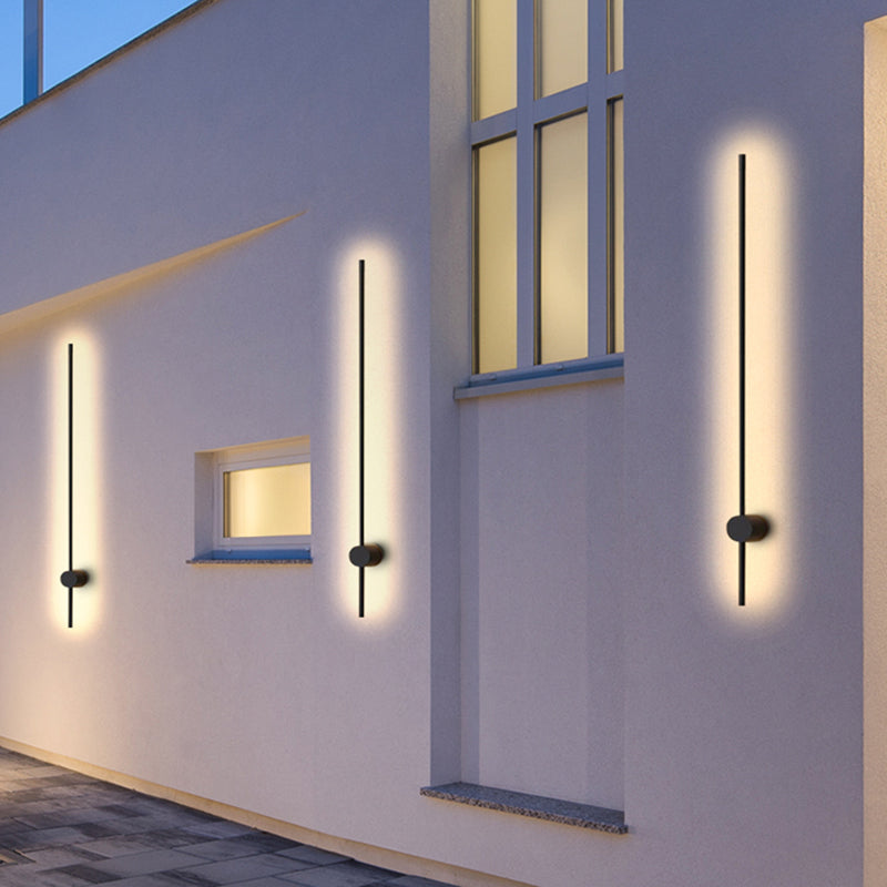 Ray Minimalista LED Applique da Interni Nero