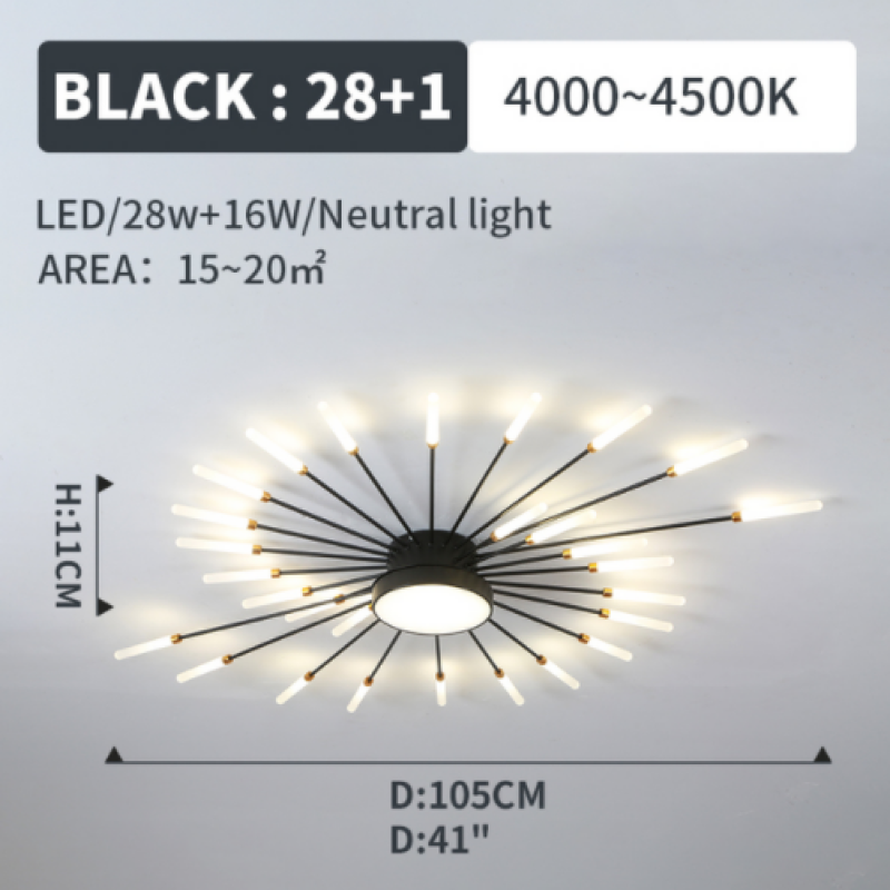 Vexor Modern Home Decoration Fireworks LED Ceiling Light