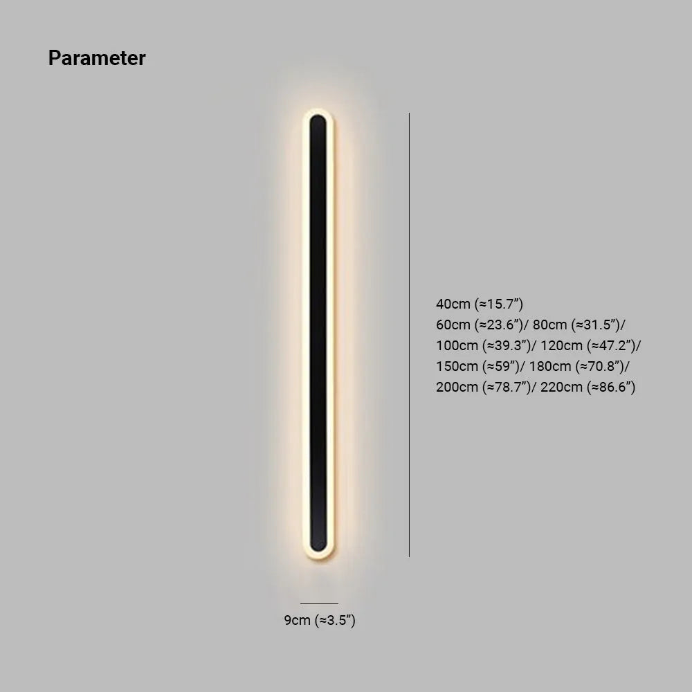 Rio Outdoor Wall Lamp Linear Oval