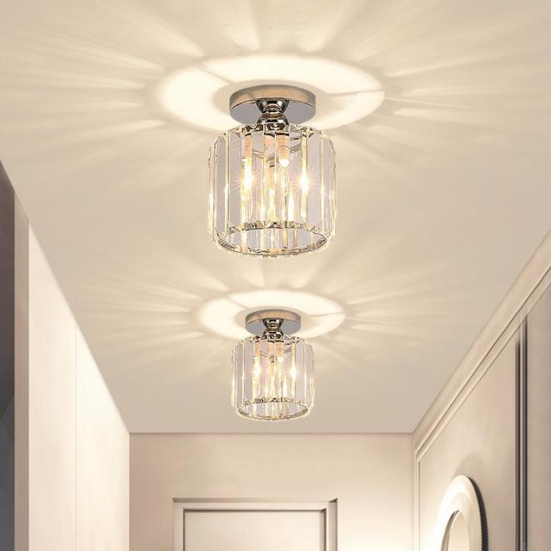 Cerin Modern /Crystal Ceiling Light, 3 Colors