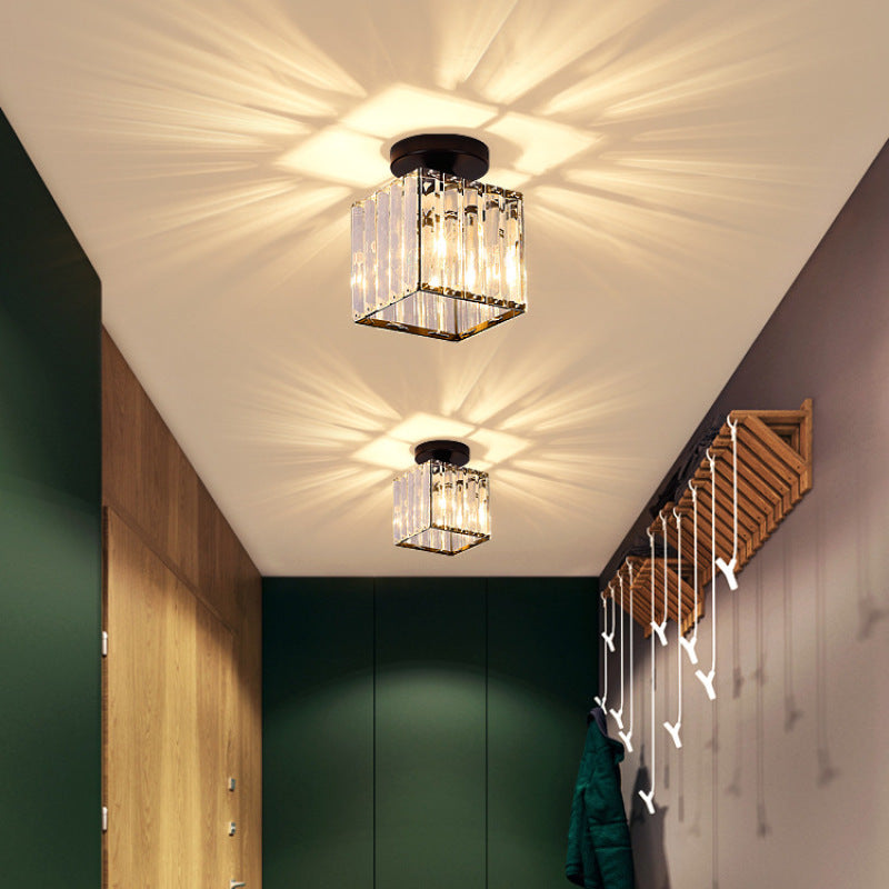 Cerin Modern /Crystal Ceiling Light, 3 Colors