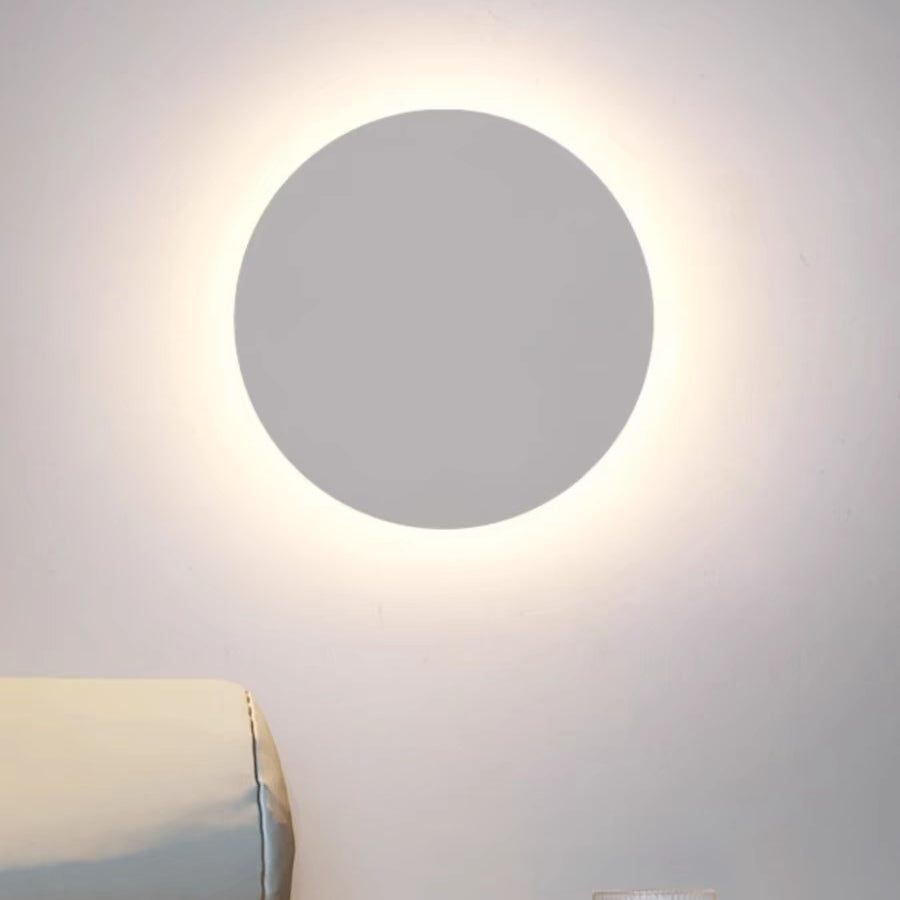 Dori Minimalist Round/Square Outdoor Wall Lamp LED, Black/White
