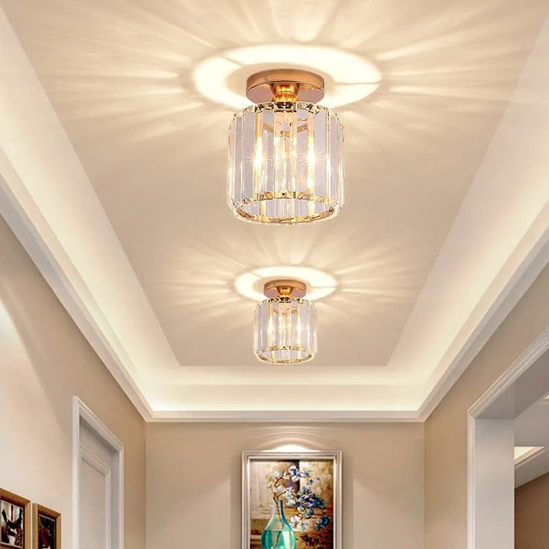 Cerin Modern /Crystal Ceiling Light, 3 Colors