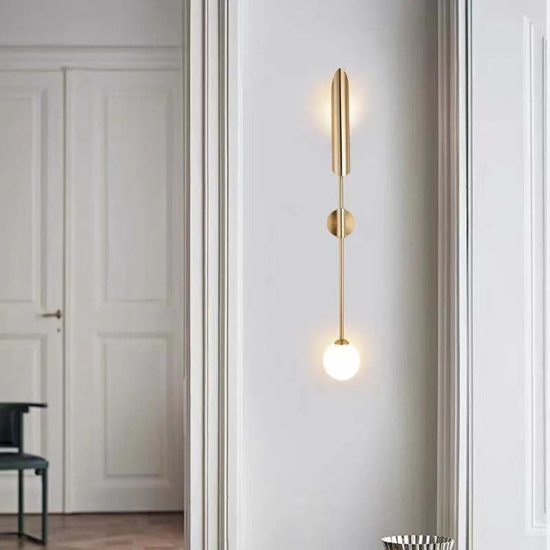 Zorva Wall Lamp Luxury Double-head Golden Scabbard