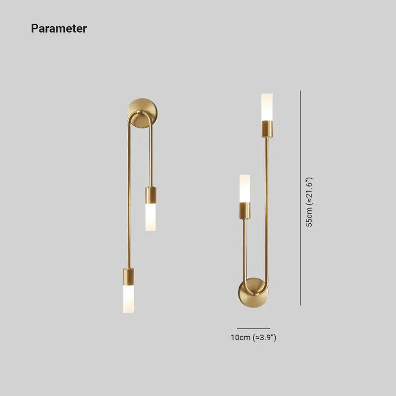 Nexor Modern Wall Sconce for Bedeside Gold 2 PCS