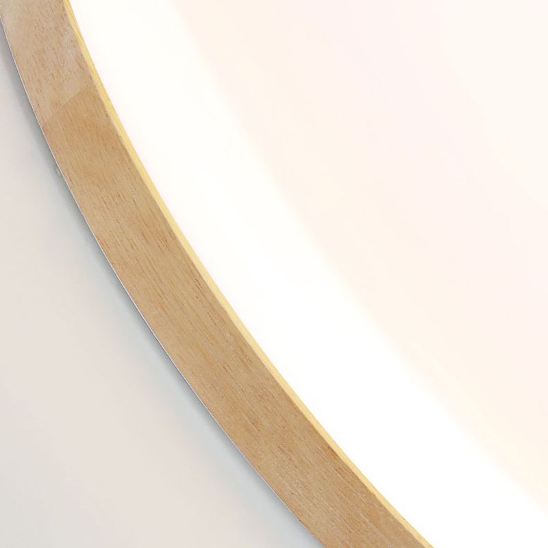 Muto Minimalista LED Plafoniere Legno Acrilico Bianco Rotondo Soggiorno/Camera da Letto
