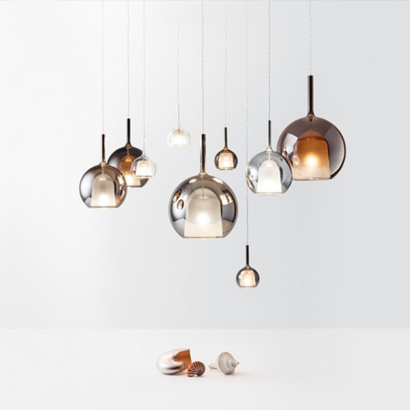 Valentina Moderno Sfera LED Lampade a Sospensione Vetro
